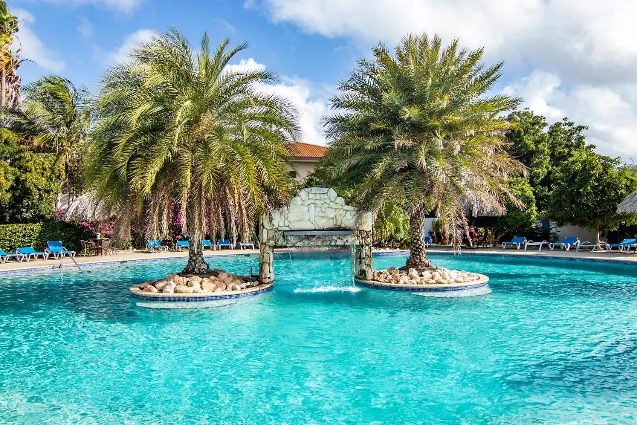 Modern appartement a150 op resort Seru-Coral 4 pers 2 slpk met een groot zwembad Willemstad